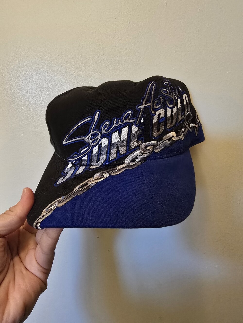 Vintage Blue and Black Stone Cold Steve Austin Cap
